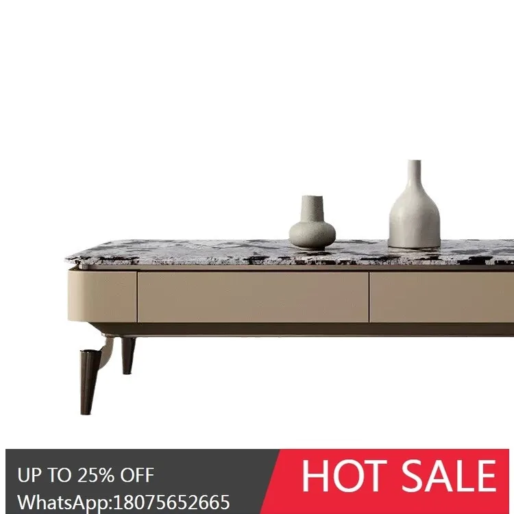 SGF Marble Coffee Table Light Luxury Villa Duplex High-end Coffee Table with a Sense of Sophistication