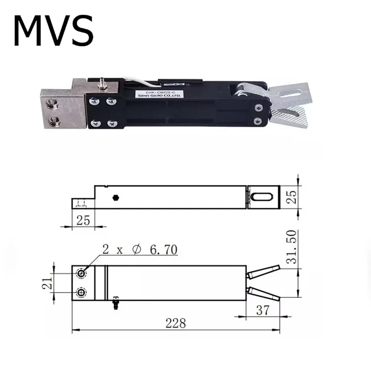 EOAT Manipulator Fittings STAR Pneumatic Clamping CHK-CM22II-C Used for Injection Molding Machine