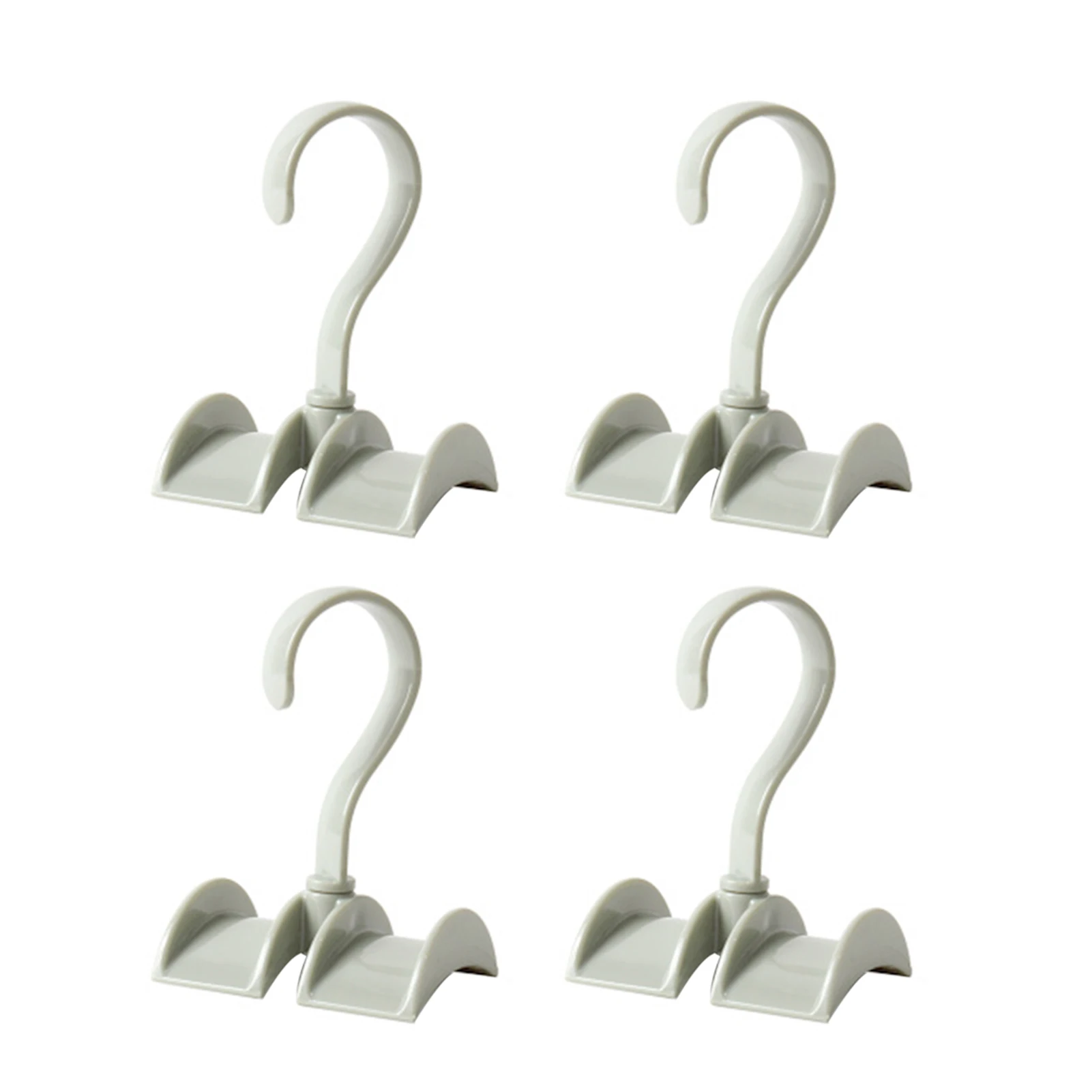 4 Pcs Green Rotating Handbag Hanger Rack Closet Storage Organizer Hooks for Bag Belt Tie Scarf