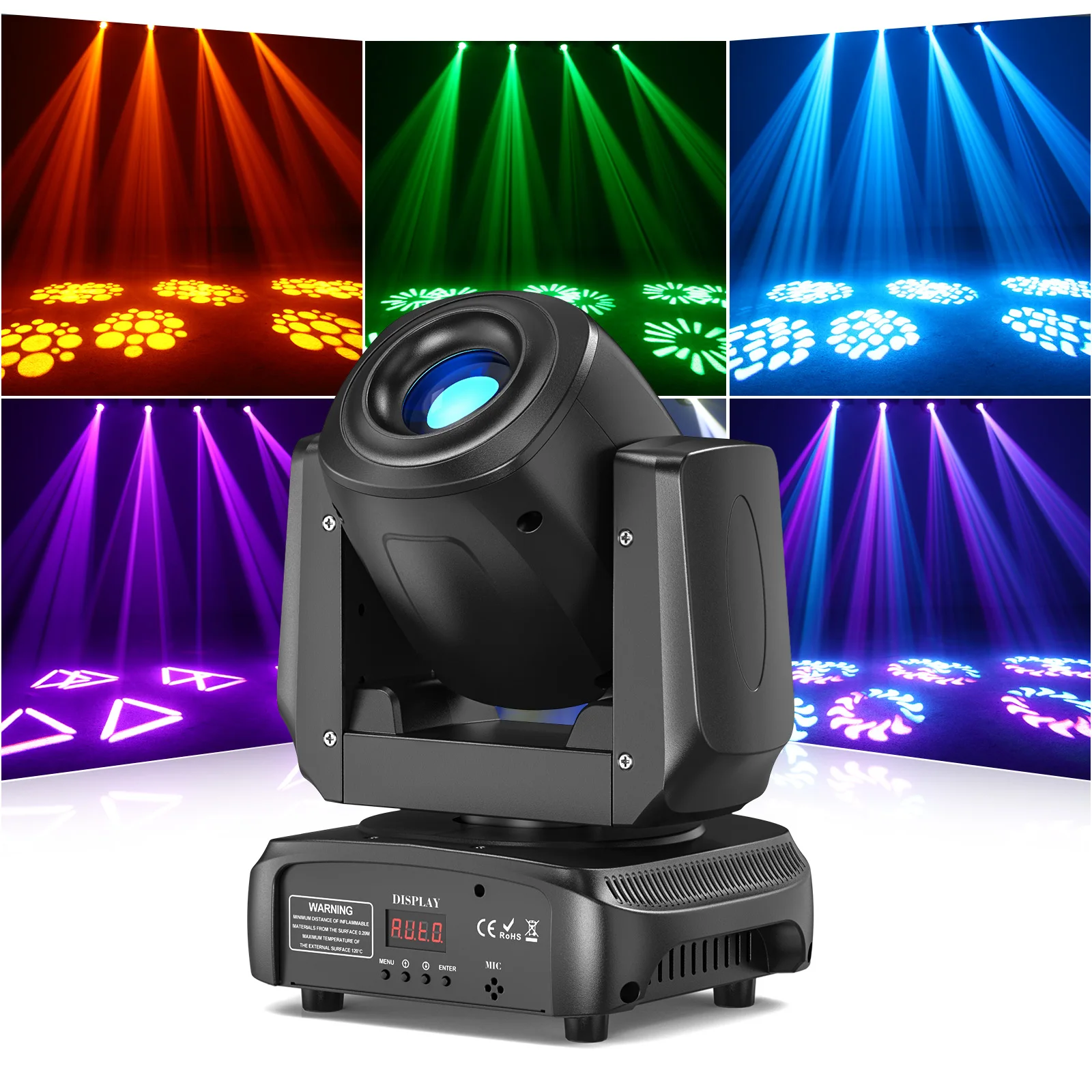 U'King 85W LED lumière principale mobile DMX512 RGBW faisceau lumière de scène 3/5 effet prisme lumière pour KTV DJ Disco Show fête Spot lumière