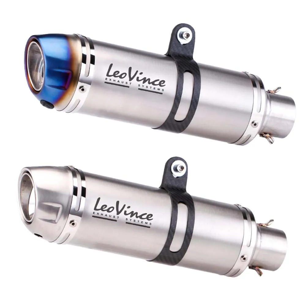 

Left and Right side Universal Motorcycle LeoVince Exhaust Muffler Pipe Escape moto Silencer for FZ6N R1 R3 GSXR1000 Z1000 ZX14R