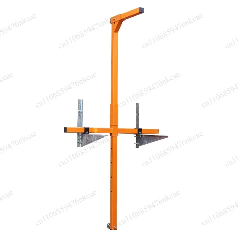 1200 lb Self-Locking folding crane, outside installation lifting crane, self-locking manual winch assembly air conditioner