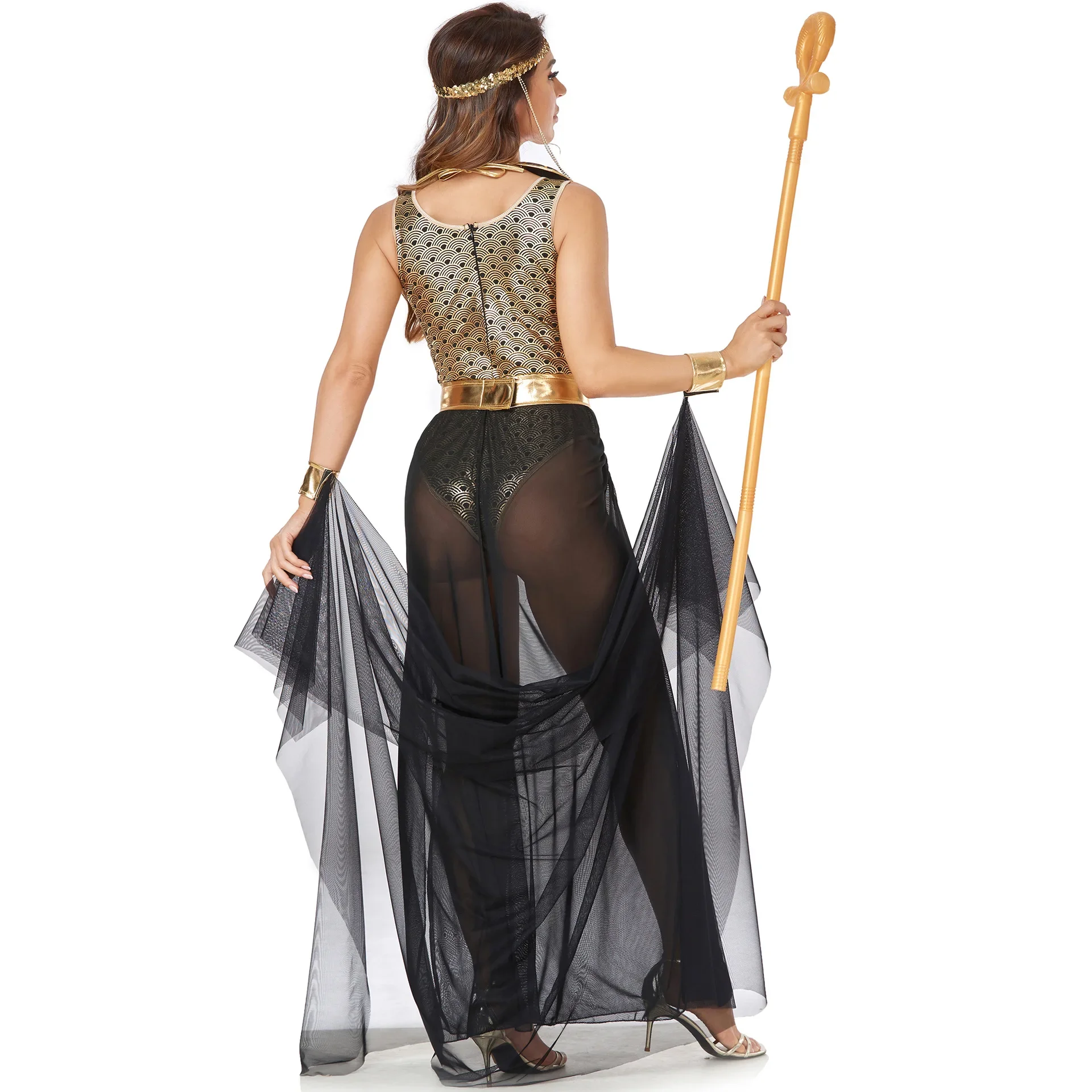 Halloween Cleopatra Costume Women Ancient Greek Egyptian Costume Goddess Play Party Costume