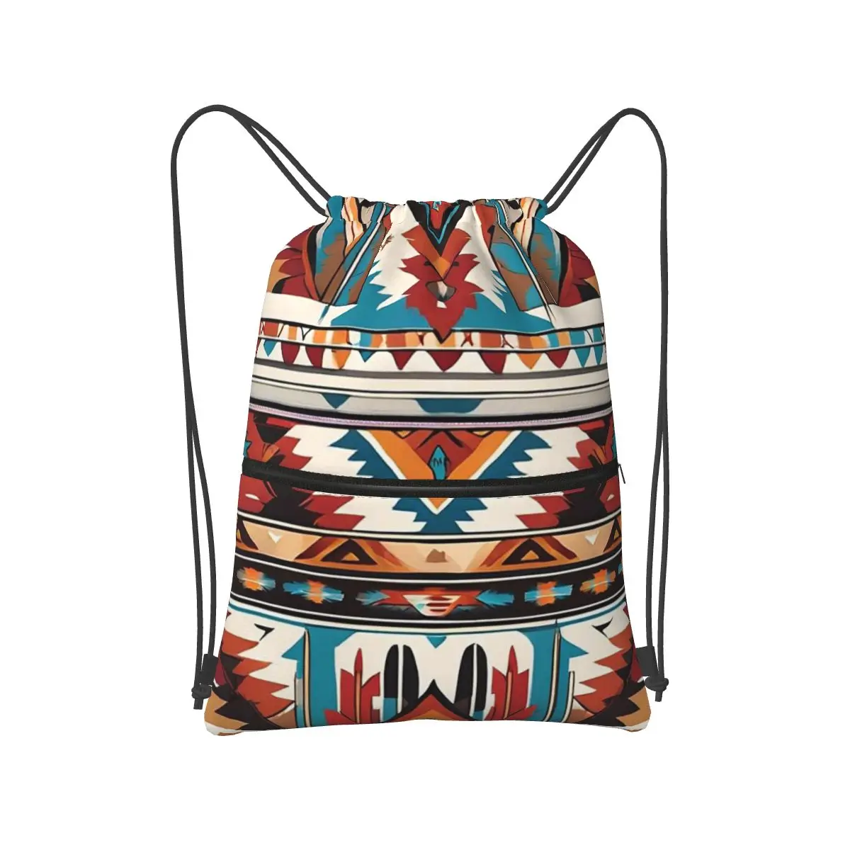 

Navajo Watercolor Pattern Backpacks Multi-function Portable Drawstring Bags Storage Bag Book Bags For Man Woman Students