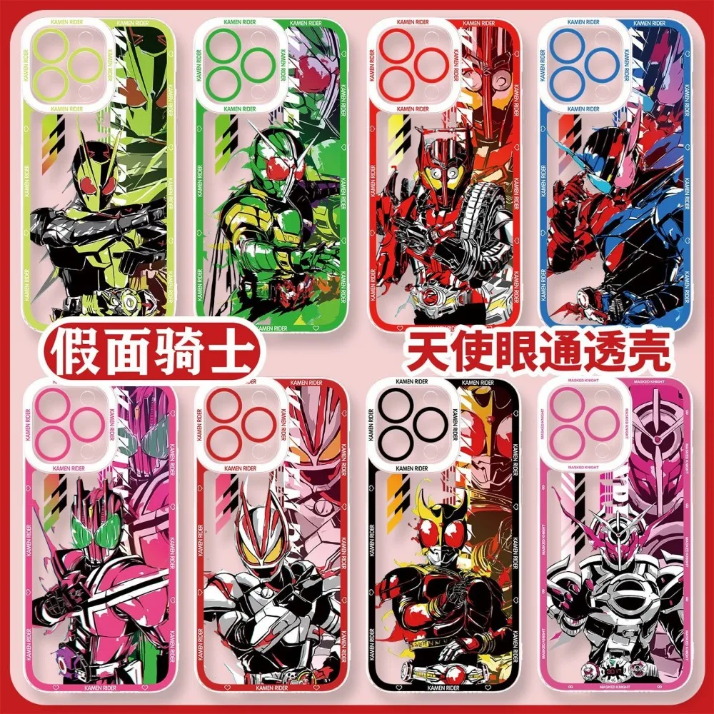 NEW Phone Case For Samsung S26 S25 S24 S23 S22 S21 S20 FE Note20 Note10 Plus Ultra Lite Edge 5G Clear KamenS Rider W Anime Print
