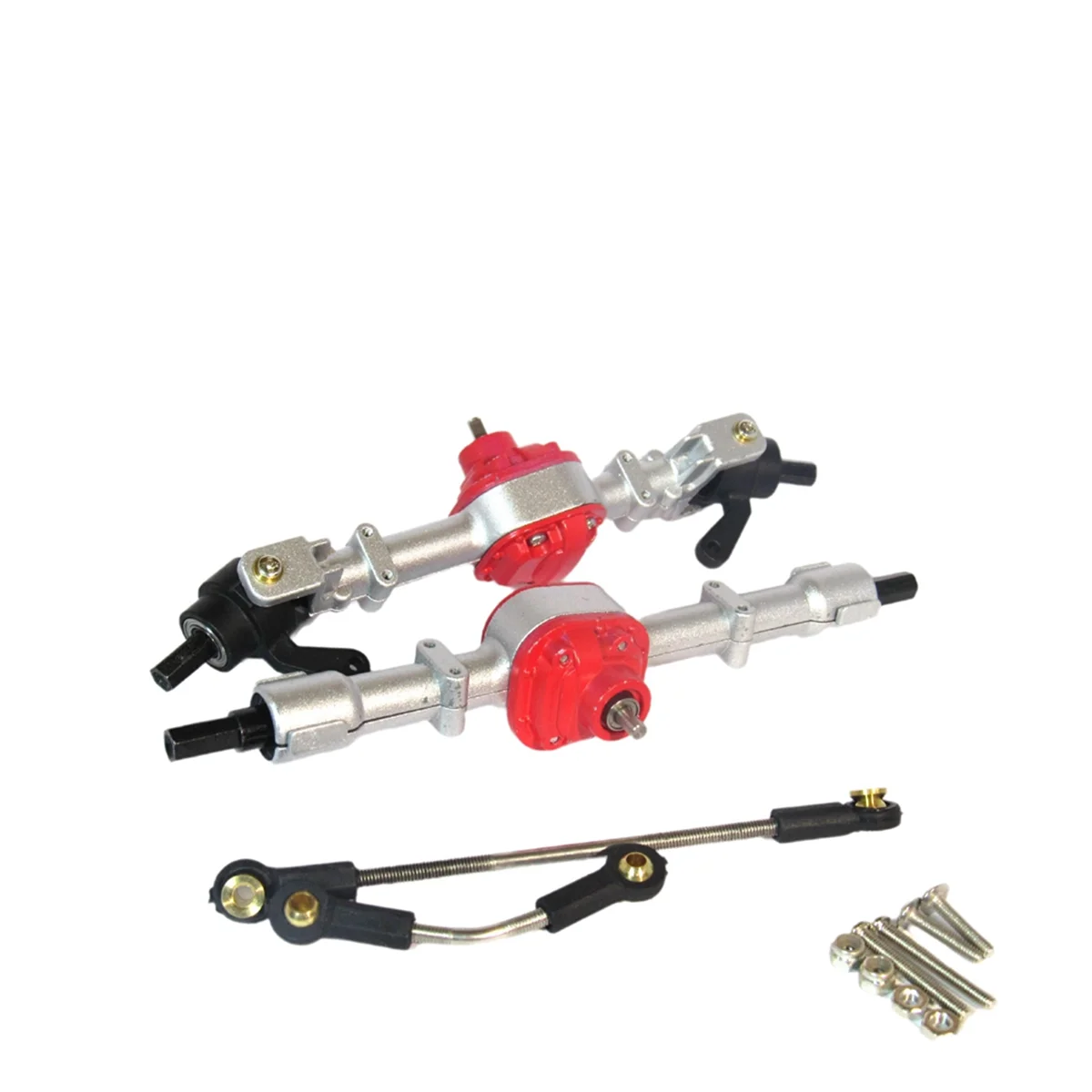 

Y34A RC Car Metal Gear Front&Rear Bridge Axle Set for MN D90 D91 D96 99S FJ45 1/12 RC Car Upgrade Parts Accessories Silver