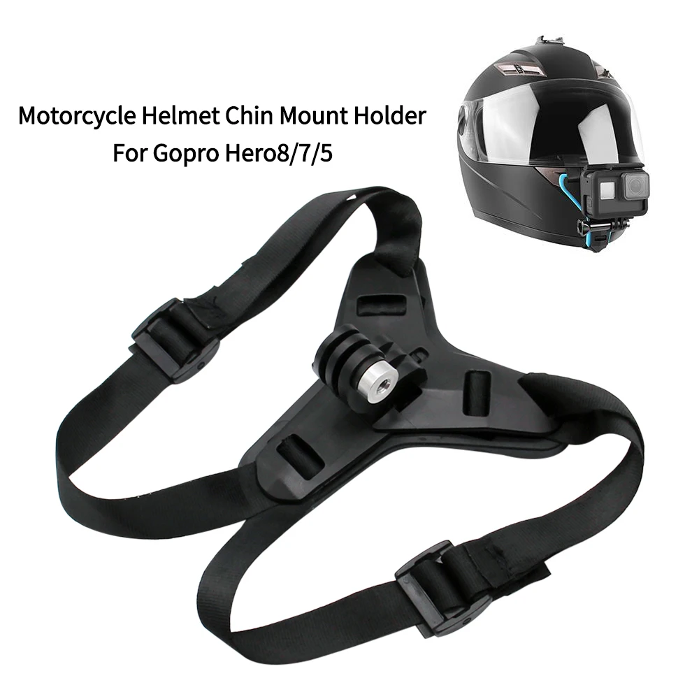 Full Face Helmet Chin Mount Holder for GoPro Hero 8 6 5 Motorcycle Helmet Chin Stand Camera Accessories for Go Pro Hero 8