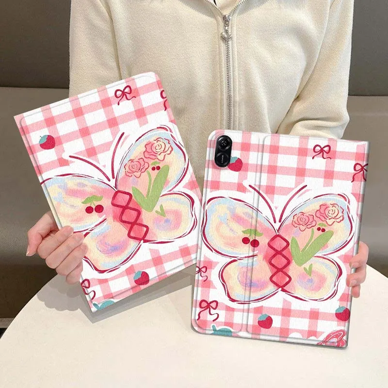 

Butterfly Sweet Cute Pattern For Honor Magic Pad 6 7 X8 V6 V7 Pro V8 X9 8 V8 9 13 X8a 2 V9 GT X9a X9 GT2 13.3 Inch Tablet Case