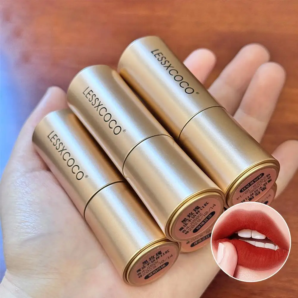 

Водостойкая антипригарная чашка, круглая трубка, черный градуированный матовый сексуальный черный блеск для губ, блеск для губ, губная помада, долговечная косметика