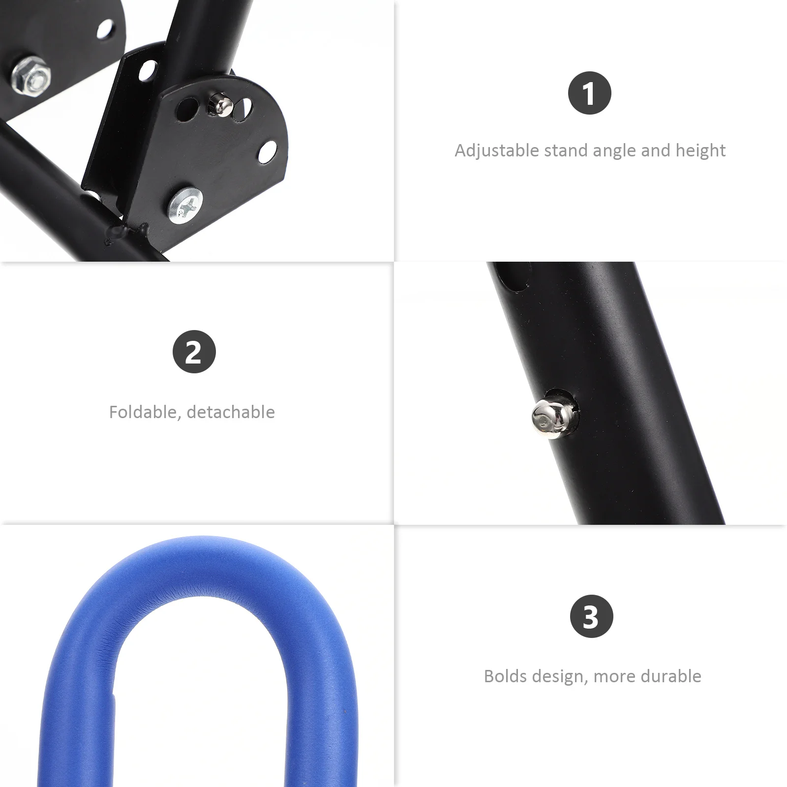 

Professional Bike Kickstand Adjustable Wear-Resistant Bracket for Mountain Road Folding Bikes Anti-Pressure Durable Long-Term