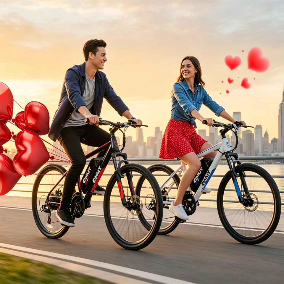 QNUT Victor 3.0 26' Adult Electric Bike, Stylish EBike with Unique Appearance, 1000W Peak Electric Bicycle with 36V, 10.4AH Battery Max Speed 20MPH image 2