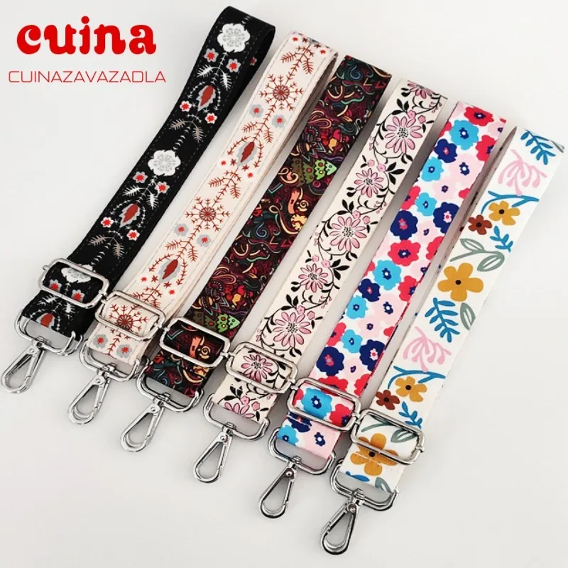 

New Color Printing Colorful Bag Strap For Handbag Shoulder Messenger Crossbody Bag Strap 3.8cm Women Purse Belt For O Bag Straps