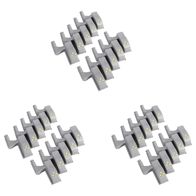 

AT21-30X LED Hinge Light Universal Cabinet Cupboard Hinge LED Night Light For Kitchen Home Bedroom Lamp-Cool White