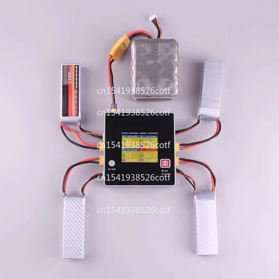 F6 Model Aircraft 4-Channel Intelligent Balance Charger 1000W Aircraft High-Power Lithium Battery Charging