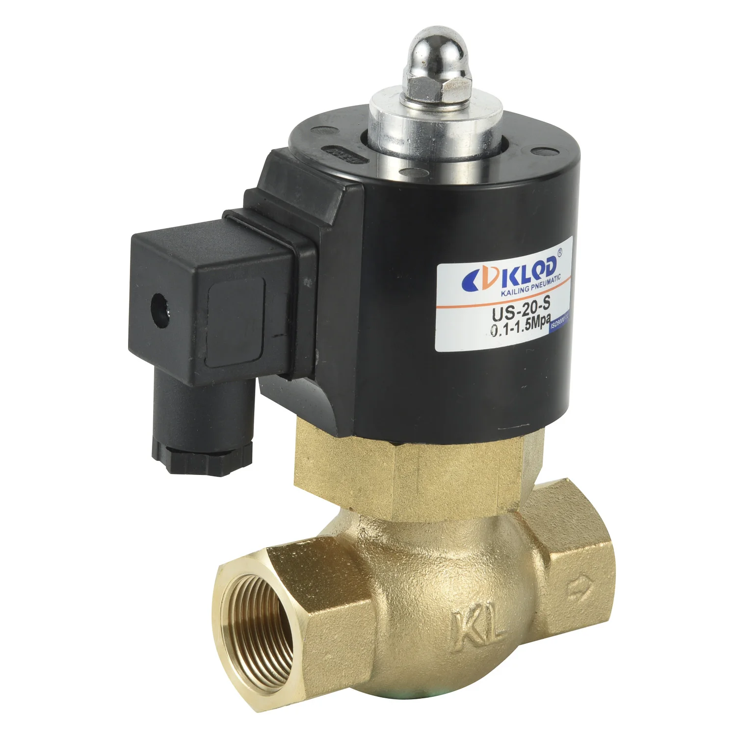 High Temperature Steam Solenoid Valve  Brass Material for Boiler AC 110 V US-15 Control Structure