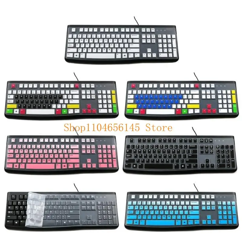 Dustproof Waterproof Transparent Silicone Keyboard Cover Skin Protectors for K120 MK120 Corded Keyboard Accessories