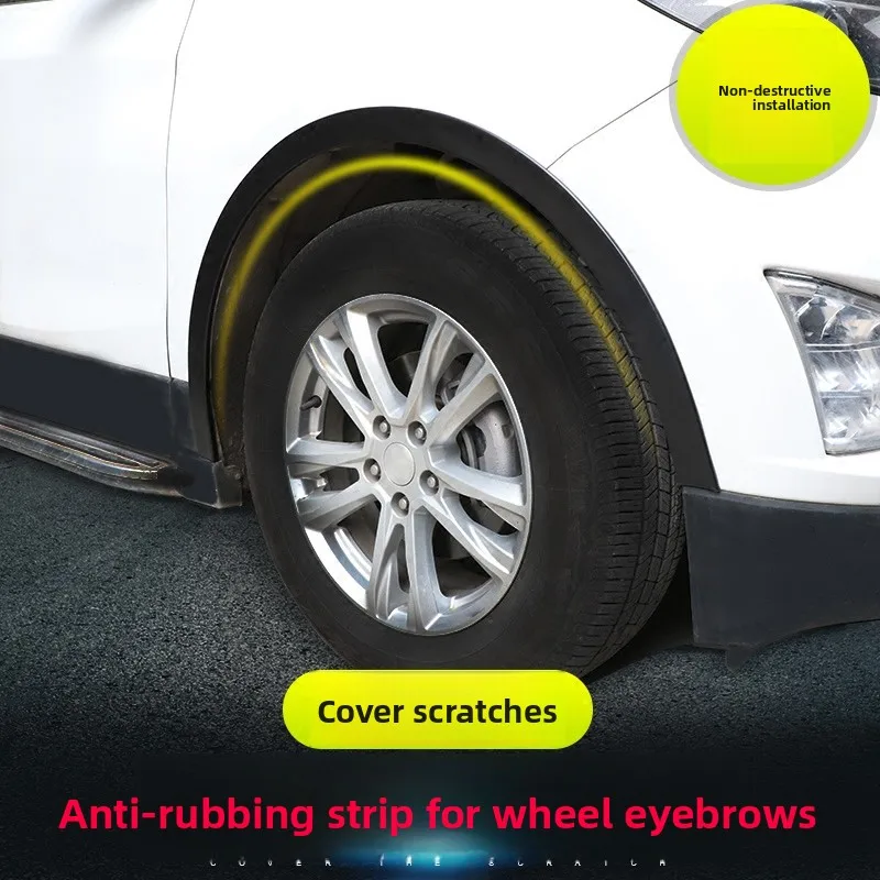 

Car Wheel Eyebrow Protect Lip Wheel-arch Trim Kit Arch Extenders Scratch Proof Self Adhesive Solid Rubber Seal Strip Accessories
