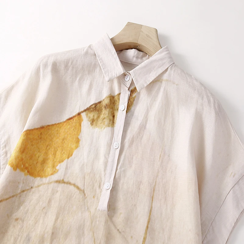 Vestido de manga corta con estampado Tie Dye para mujer, prenda holgada con cuello tipo Polo, Estilo Vintage, moda coreana, hasta la rodilla, 2024