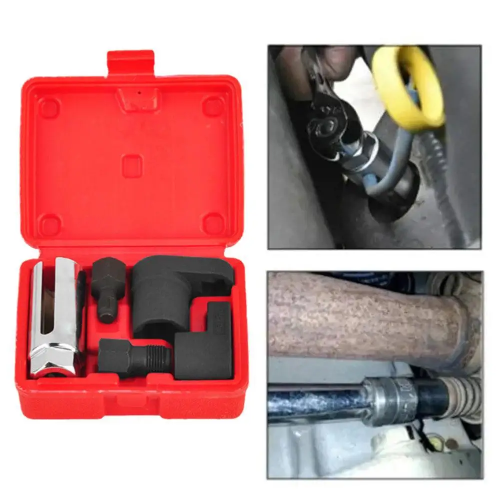 

5Pcs/Set Oxygen Sensor Wrench Kit For Automotive O2 Socket Removal Install Offset Vacuum Sensor Socket Thread Chaser Tool