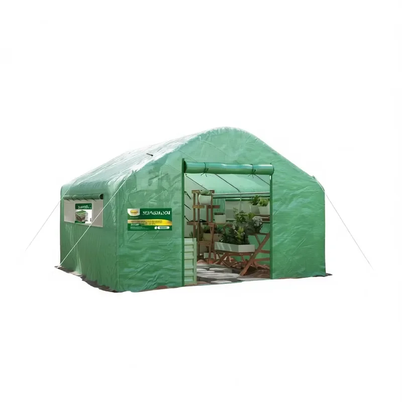 Garden Greenhouse for D0100HA8T3G PVC Aluminum Frame Waterproof Outdoor Plant Growing Tent Garden Shelter