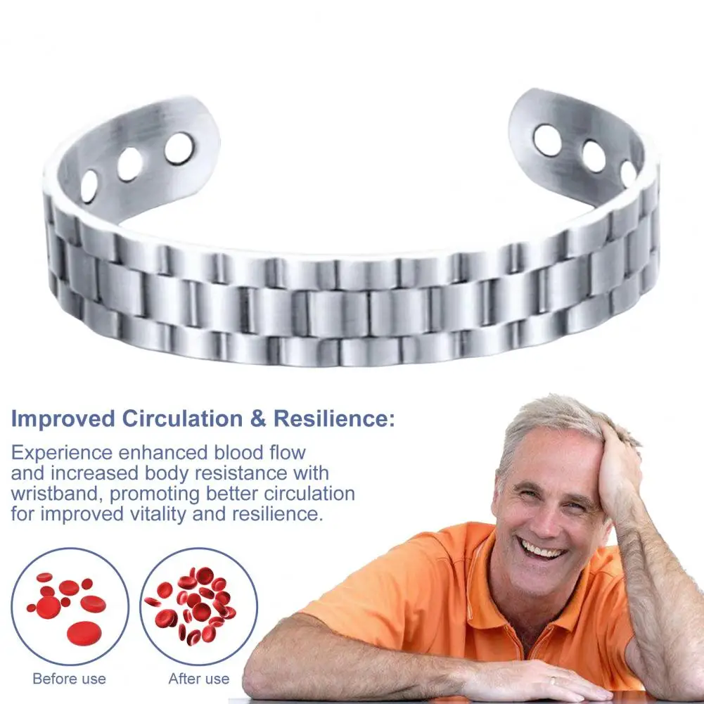 Magnetic Copper Prostate Wristband Prostate Bangle Circulation Enhancing Wristband Men Health Antioxidant Bracelet