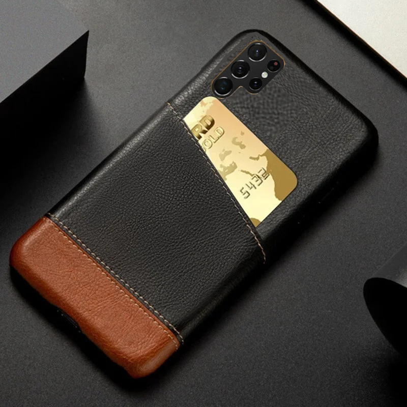 For Samsung S22 S21 Ultra Plus Case Credit Card PU Leather Cover Galaxy Note 20 Ultra A53 A13 A32 A73 A52 A72 A12 A21S A52S