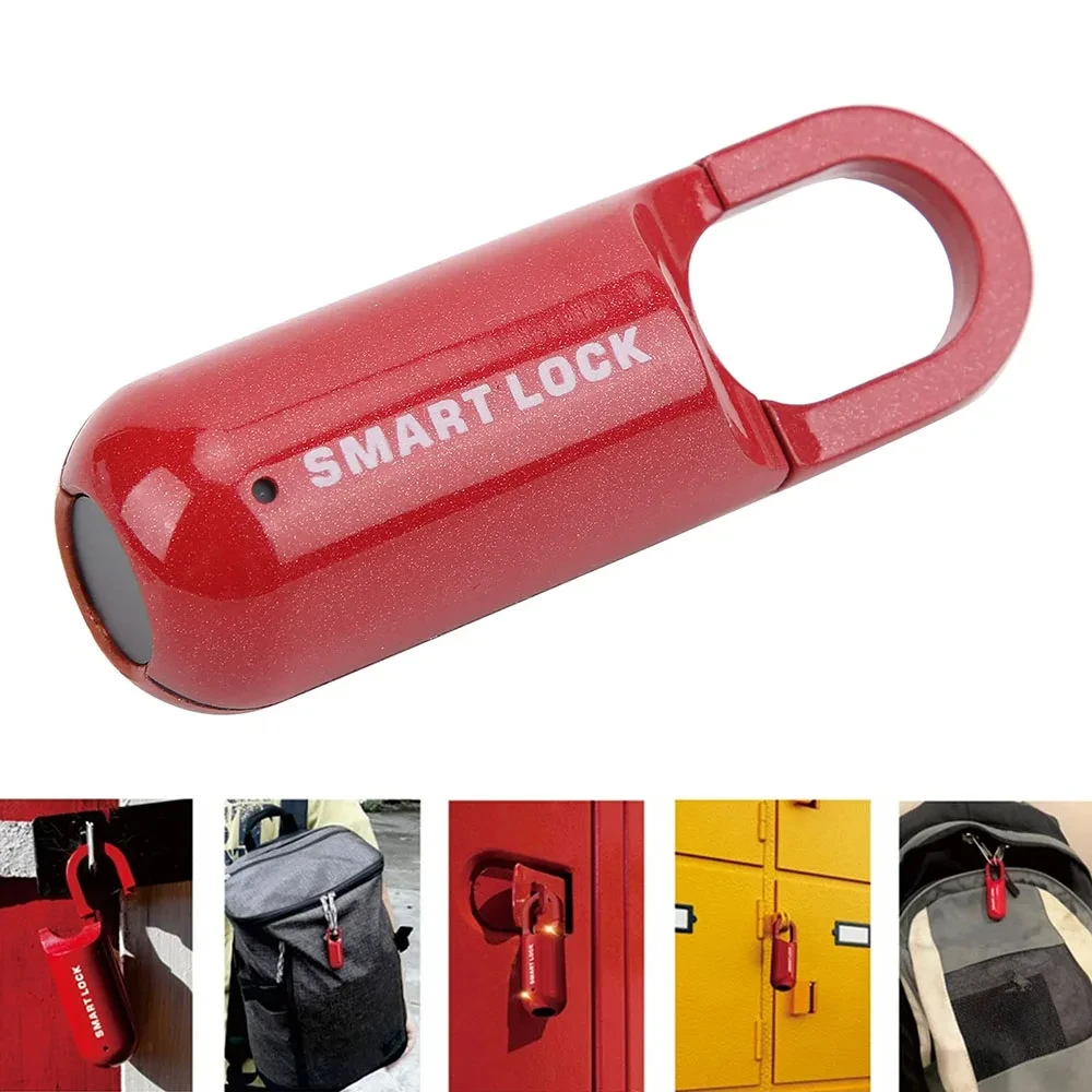 Imagem -02 - Cadeado de Impressão Digital Inteligente Keyless Lock para Armário Recarregável Ginásio Bloqueio Escola Armário Bloqueio Biométrico Mochila Bloqueio Locker