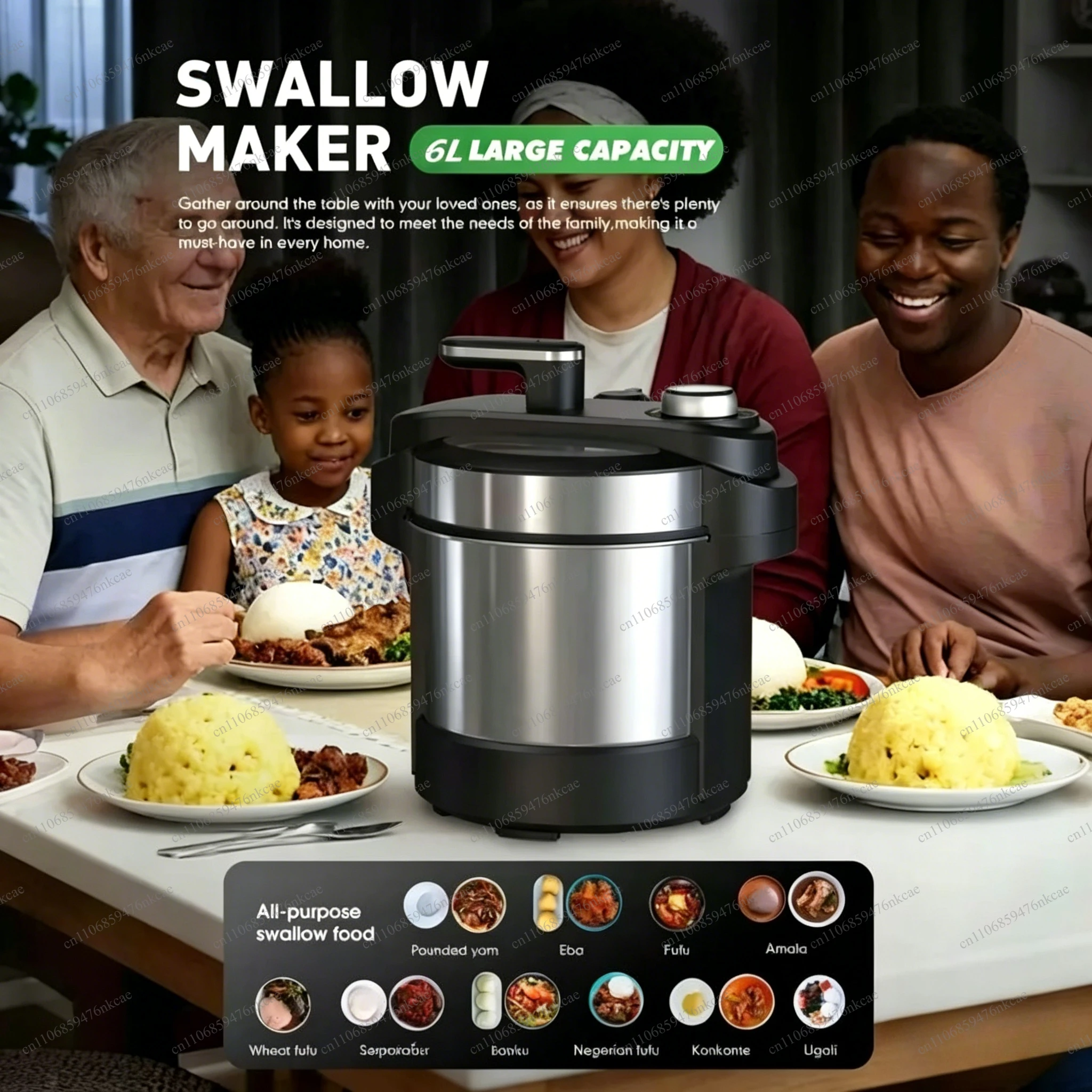 Multifunctional Kitchen Hot Blender Food Cooking Meat Grinder Swallow Making Machine