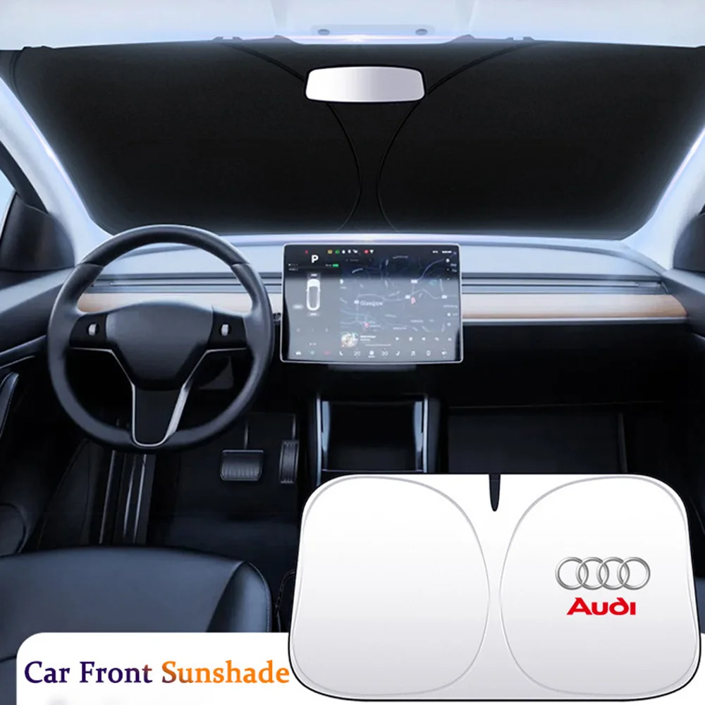 

UV Car Front Windshield sun visor Sunshade Protective Cover For Audi S5 S6 S7 S4 S8 TT TTS A4 B8 A3 B6 A6 C7 C6 B7 Q5 Q6