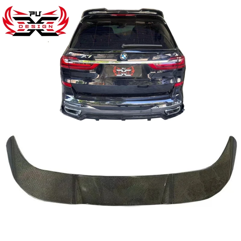 

For BMW X7 G07 Carbon Fiber Rear Spoiler root spoiler Rear Trunk Wing Tail Wing Body kit Car Accessoris