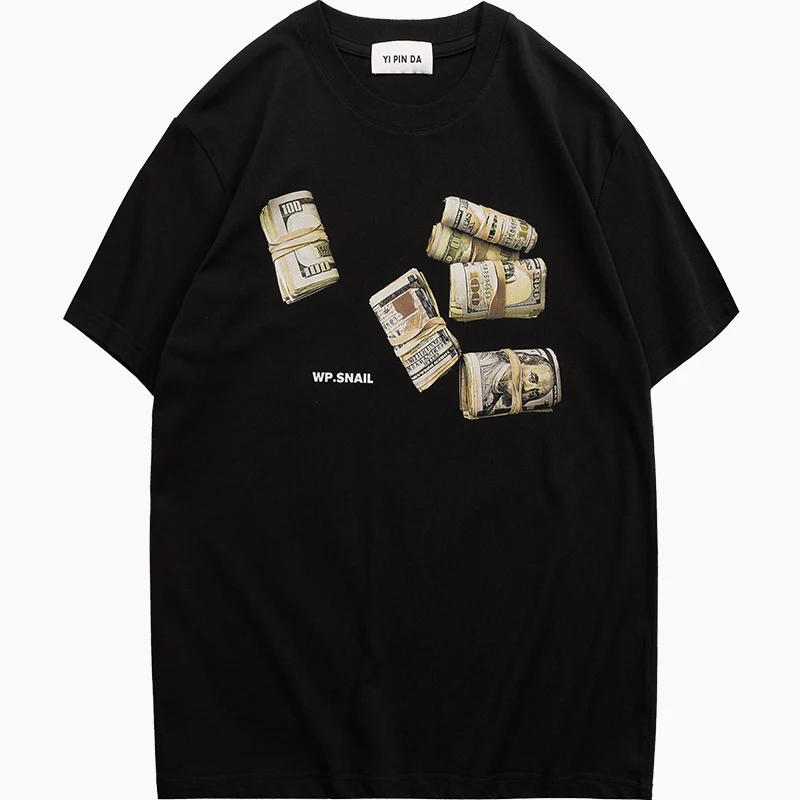 

Футболка-жилет Kornit Street Fashion с коротким рукавом, парная, с принтом денег, повседневная, свободного кроя, дышащая, хлопковая, с круглым вырезом