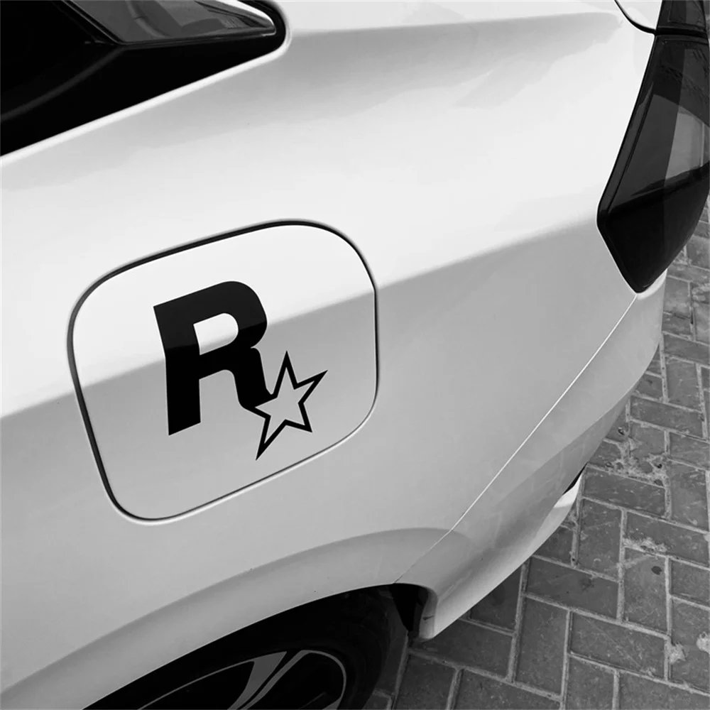 Car Stickers Rockstar Game GTA5 Reflective Decoration For Fuel Tank Cap Windshield Bumper Trunk Motorcycle Laptop Phone 13*13cm