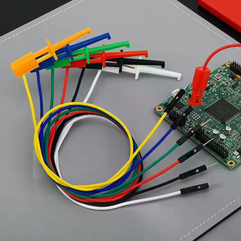 6 Colors 30CM Test Hook Jumper Wires With Reliable Contact For Electronic Testing Circuit Debugging DIY Use