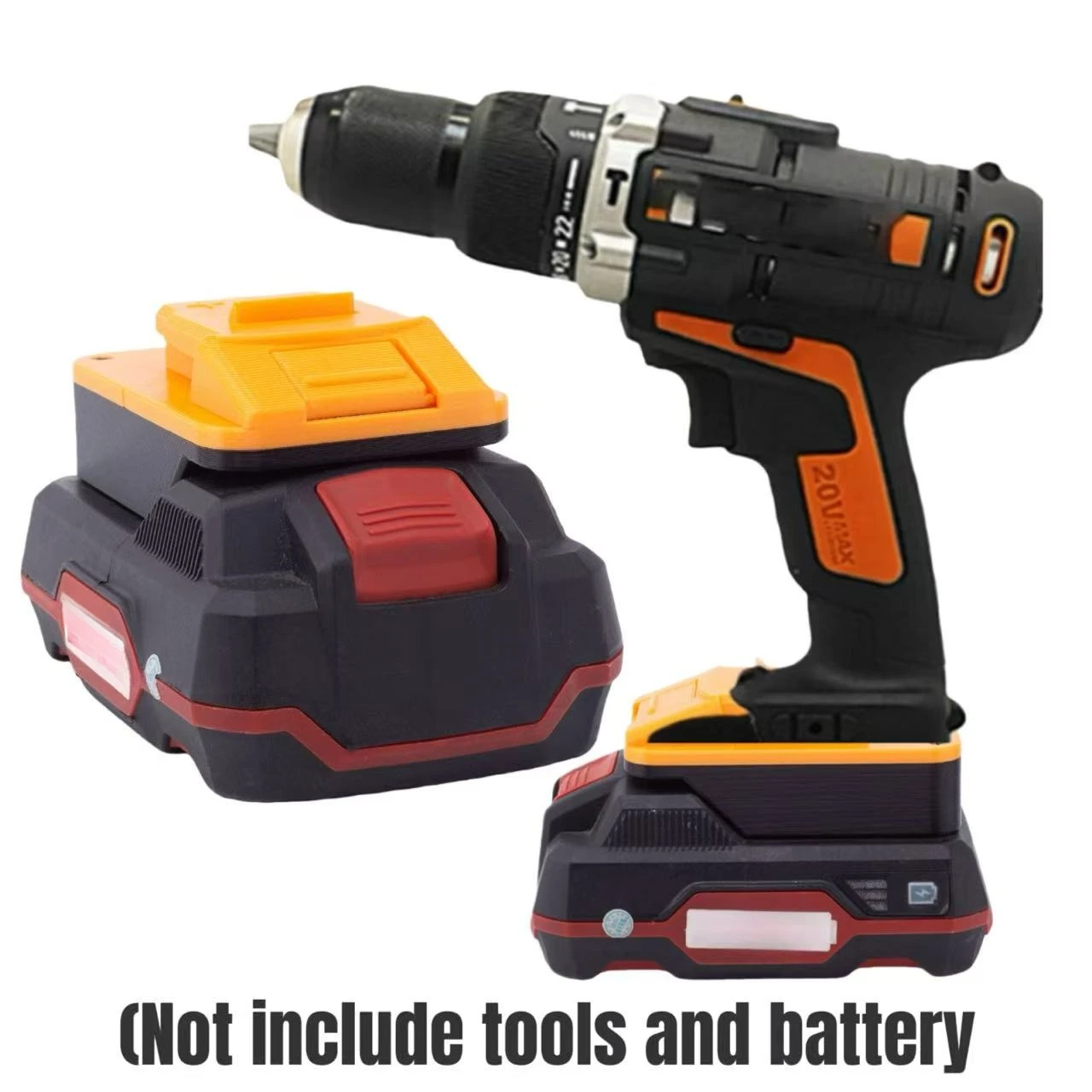 Konwerter akumulatora do PARKSIDE LIDL X20V TEAM konwerter litowy do narzędzi bezszczotkowych Worx 20V 4PIN (tylko adapter)
