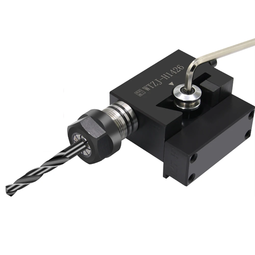 CNC مخرطة Tailstock أداة حامل الحفر المشبك، مركز التعديل الدقيق مستقيم عرقوب الحفر قضيب مجموعة