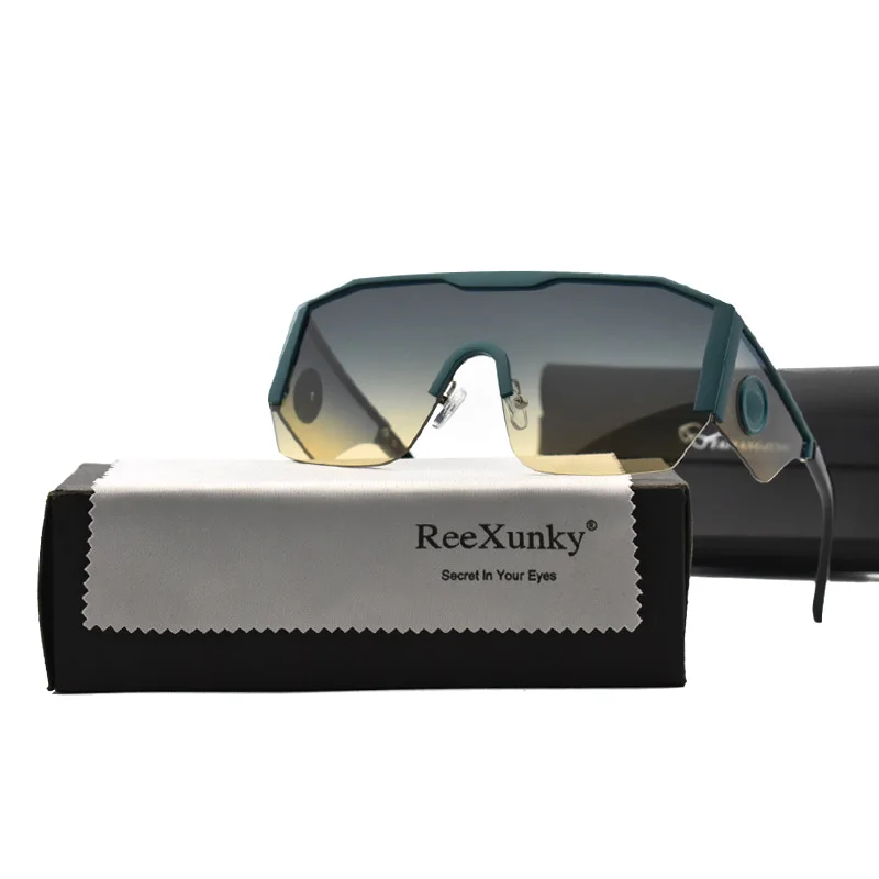 

Vintage Luxury Brand Designer Square Sunglasses Women Fashion Oversized Gradient Sun Glasses For Men Retro Shades Visor Oculos