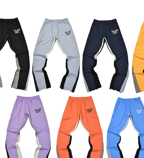 Gallery Dept Painted Flare Splicing Loose Micro Sweatpants