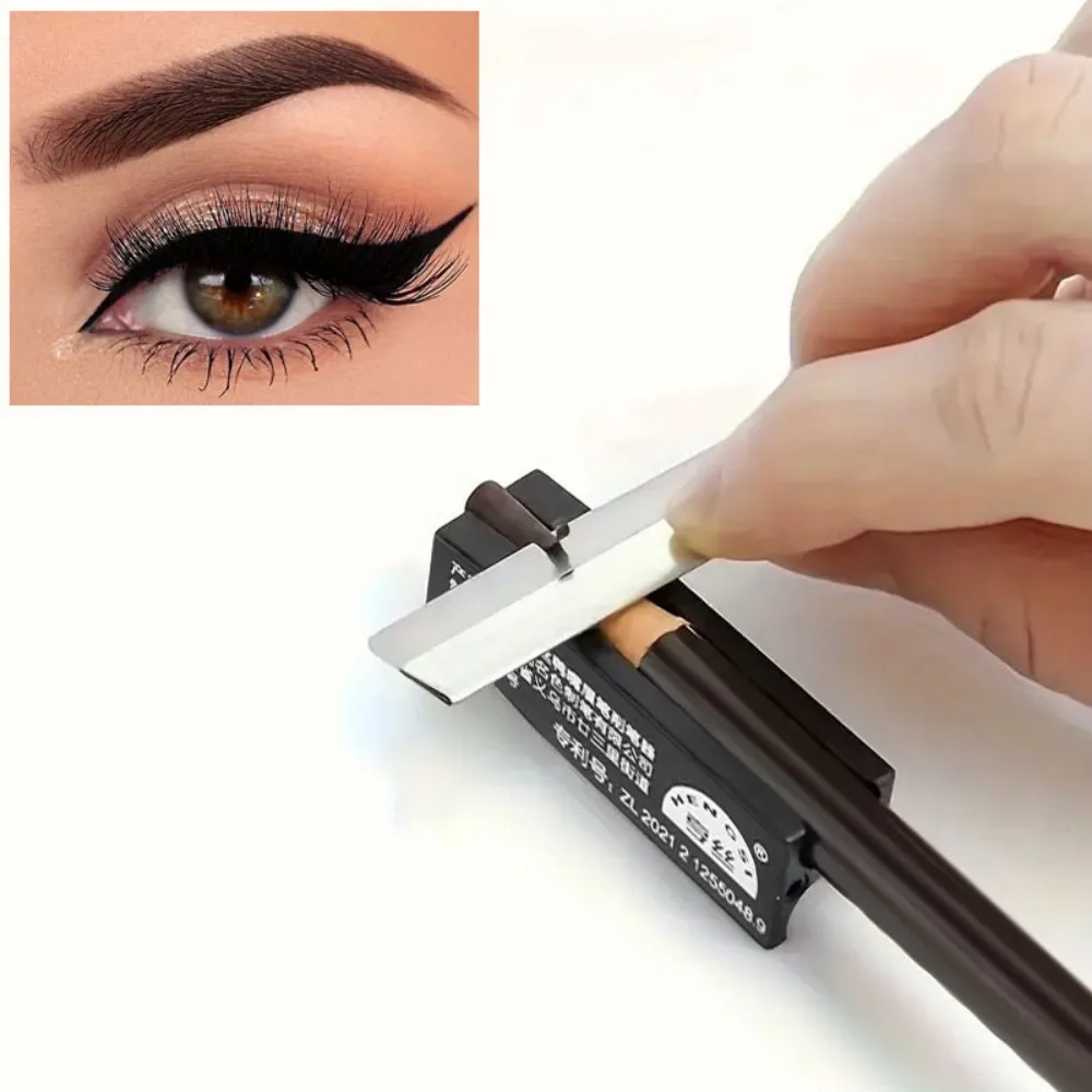 المهنية مايكرو قلم الحواجب المشكل قلم الحواجب مبراة تأثير طويل الأمد منقار على شكل أداة النحت قلم الحواجب #2