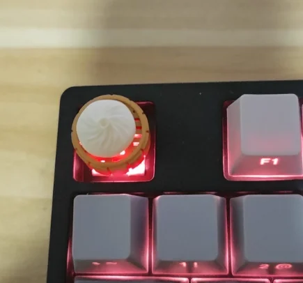 Food Toy Dumpling Baozi Steamer Basket Design, Cute Stress Relief Cap for Mechanical Keyboard
