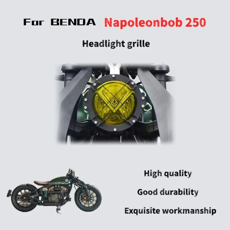 

For Benda Napoleonbob 250 modified headlight mesh vintage lampshade protector stainless steel fence trim accessories