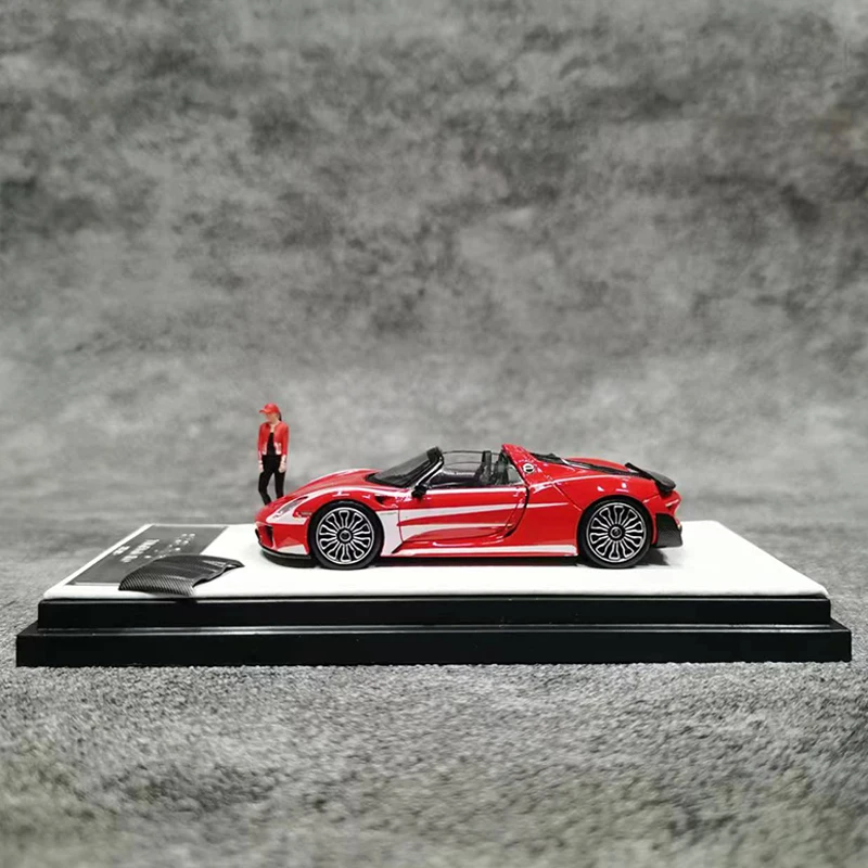 Time Micro 1:64 Model Car 918Spyder Alloy Die-cast Running Vehicle- Flame Coating