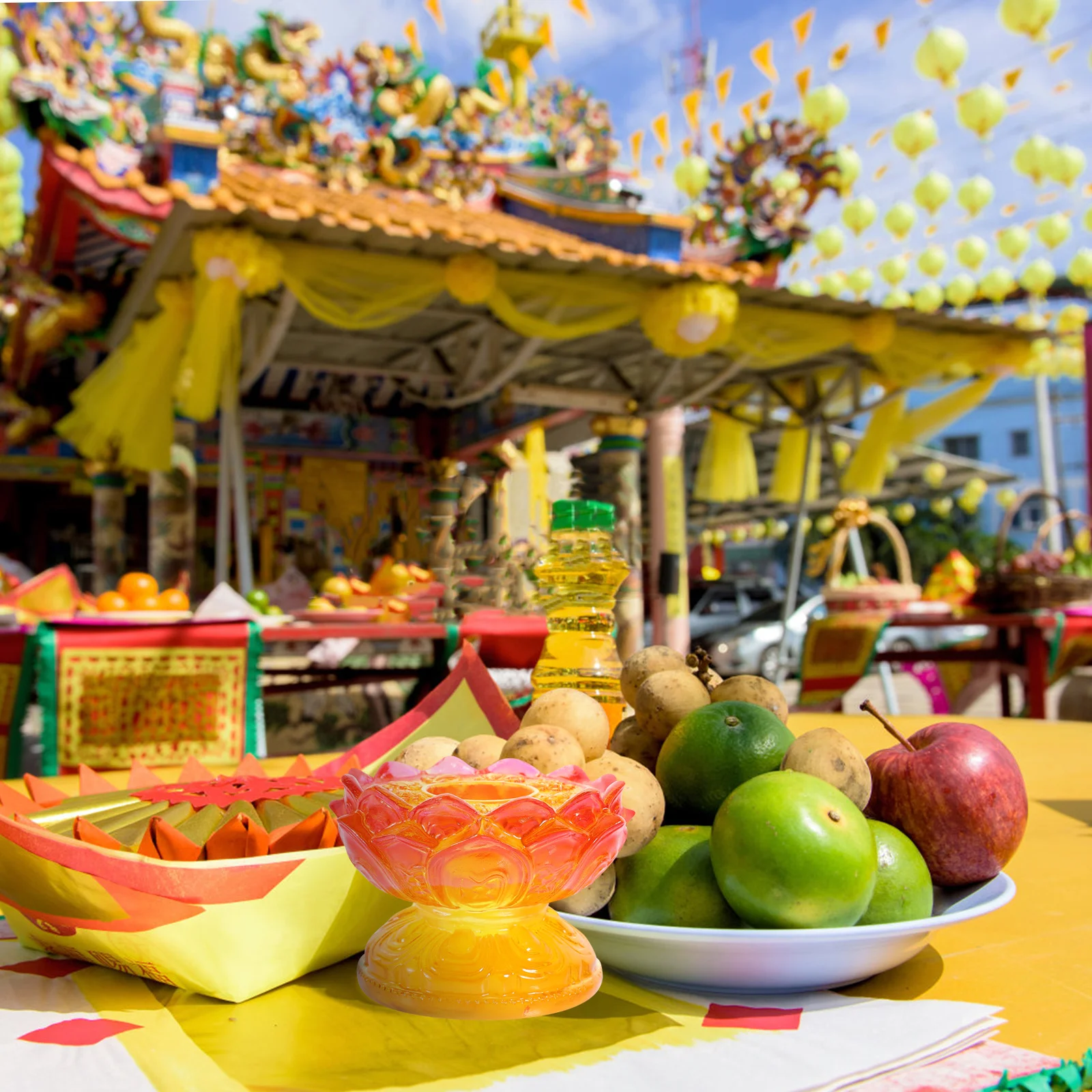 قاعدة عجلة الصلاة حامل الراتنج على شكل اللوتس لحامل بوذا سطح المكتب المستقر الدعم الديني ديكور المنزل