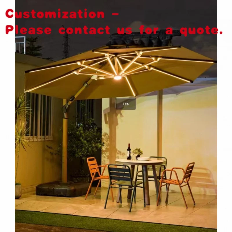 custom.High Quality Outdoor Patio Beach Parasol Side with Aluminum Frame and Polyester Sail Material
