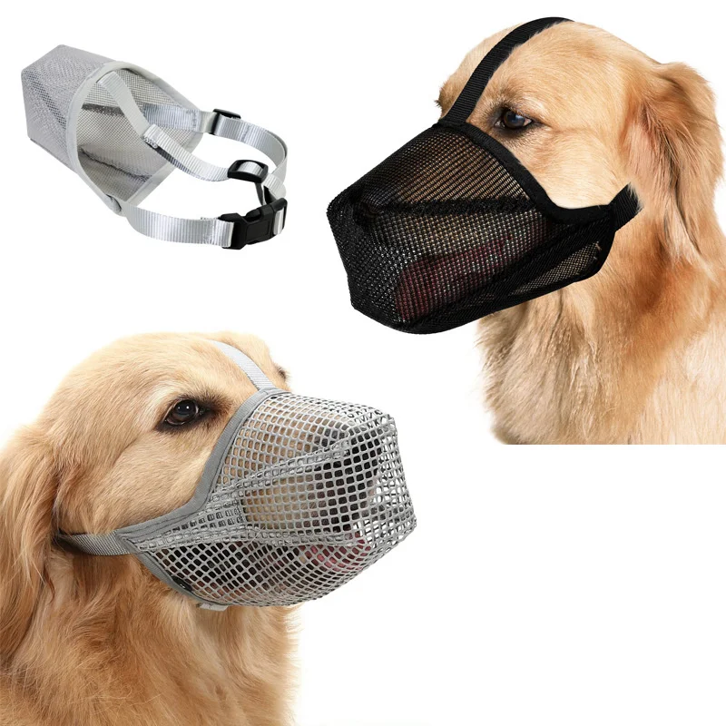 Soft Breathable Muzzle That Lets Your Dog Smile Smuzzle Nonaggressive Mesh Water Permeable Cotton Lined Snout Strap Poly Pet