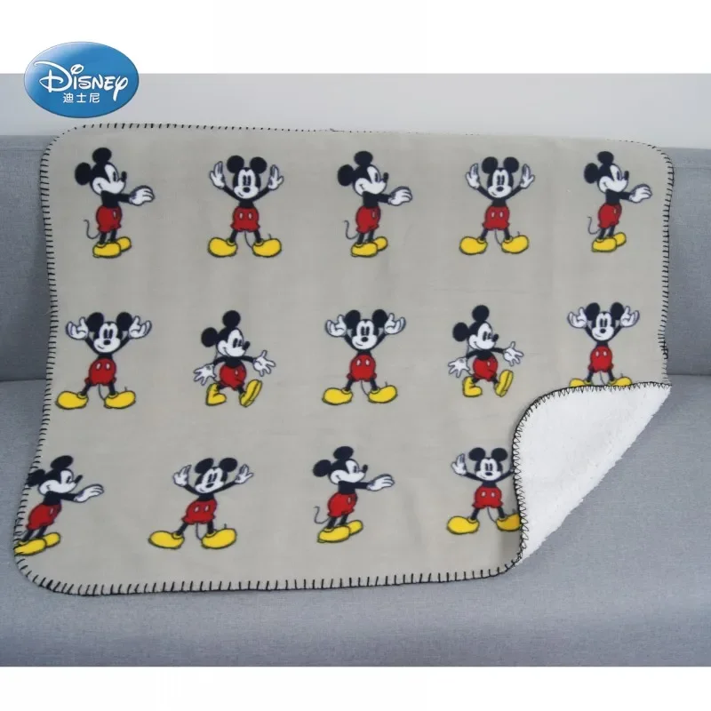 Cartoon Mickey Mouse Baby Plush Blanket Throws Sherpa Backing Kids Gift on Bed/Crib/Couch/Plane 70x100cm Toddler Girls Boys Pet