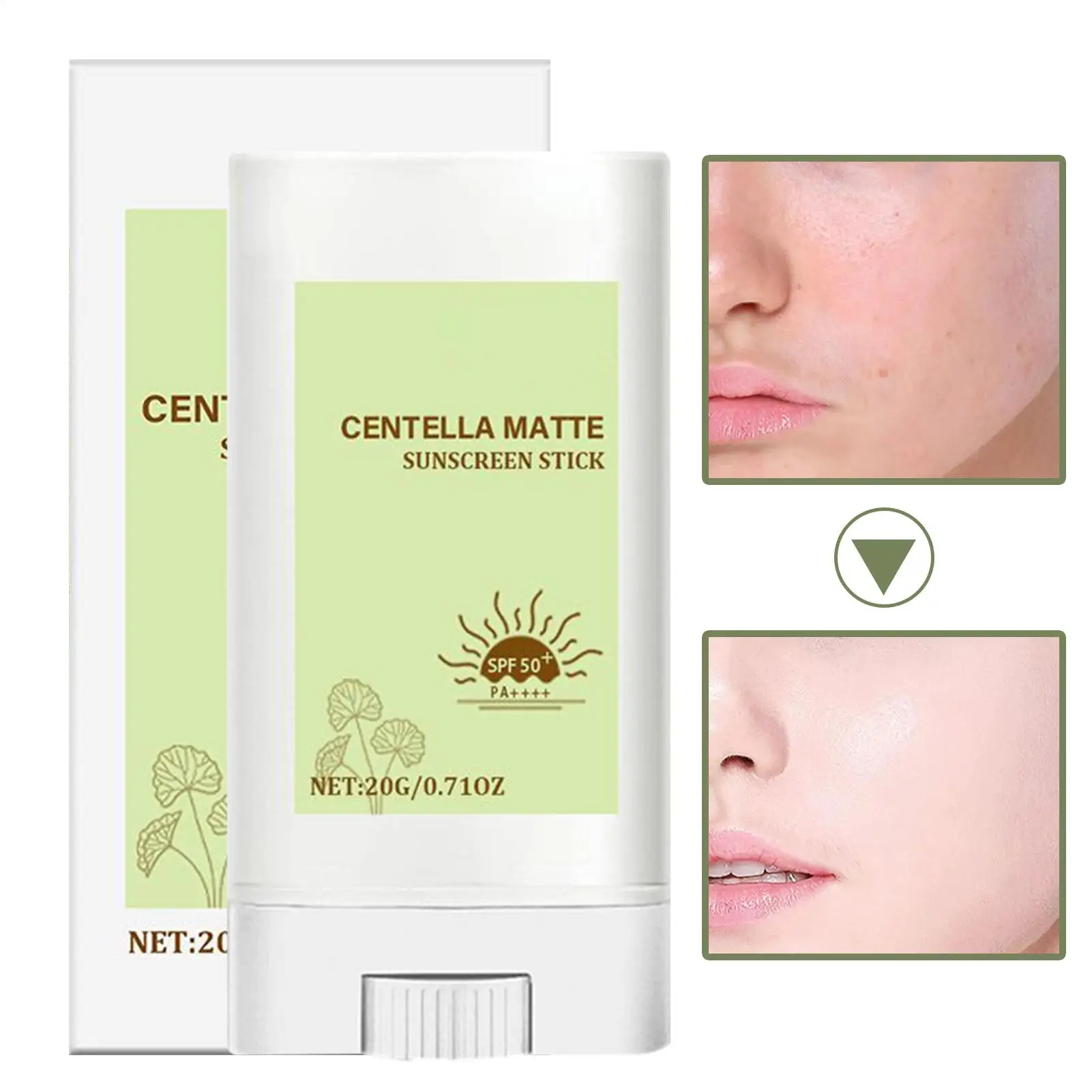 Sunscreen Stick Spf50 Matte Non-greasy Sun Screen Moisturizing Protection Soothing Facial UV Protective Sunscreen Cream