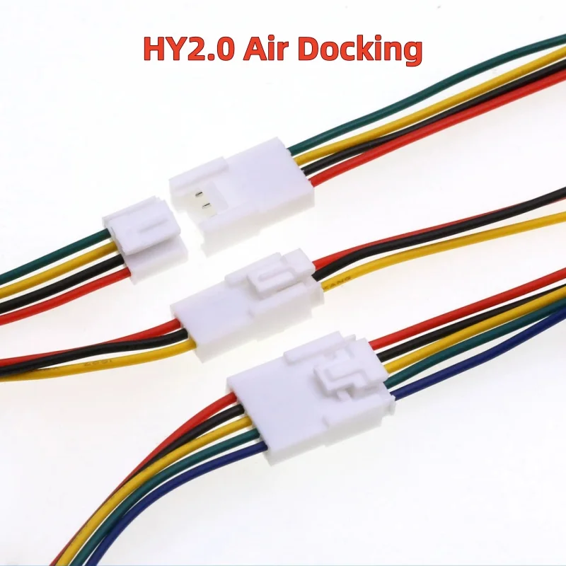 10pcs HY2.0 Plug-in Buckle Terminal Wire 2P -8P Male Female 20Cm Single Ended Electronic Wire 26AWG