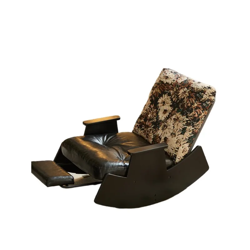 

Solid wood rocking chair Balcony Single sofa Home living room Leisure Sleeping lazy