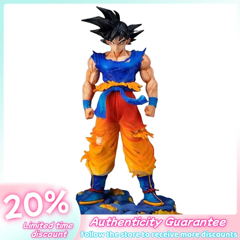 

Animal Figure Goku Two Poses Handmade 35cm Action Model Creative Desktop Decoration Ornament Pvc Holiday Gift Collectible Toys