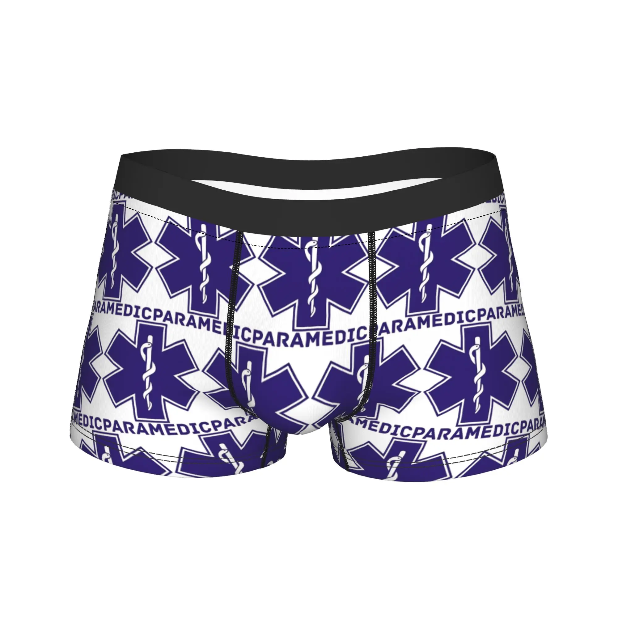 EMT Emergency Medical Services Underwear  Pattern Boxershorts Quality Men's Underpants Comfortable Shorts Briefs Birthday Gift